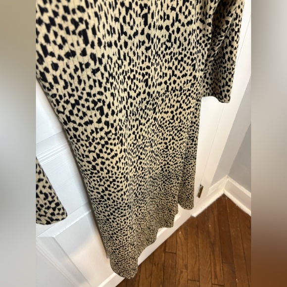 NWT Soft Surroundings Damaria Faux Wrap Dress | Leopard Print | XL Petite - Picture 13 of 15